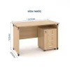 Bàn Làm Việc Nâng Mặt 1m2 CL12F - BLV-TN-NM12CL12F
