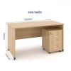Bàn Làm Việc Tại Nhà Classic 1m4 Anh Kiệt - BLV-TN-CL14
