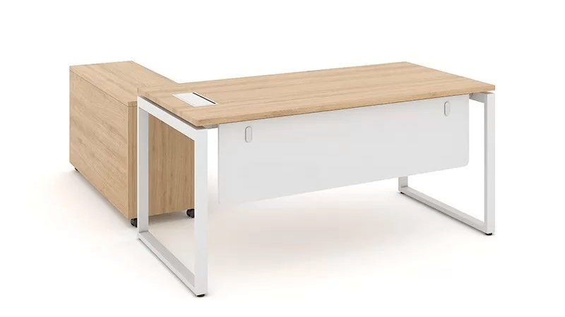 Bàn Giám Đốc Chân Sắt Erid U 1m6 EU16-GD - BLV-GDCS