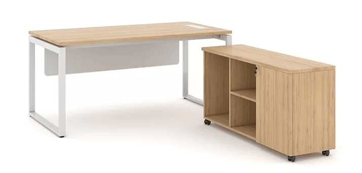 Bàn Giám Đốc Chân Sắt Erid U 1m6 EU16-GD - BLV-GDCS
