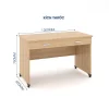 Bàn Làm Việc Tại Nhà Classic 1m2 Anh Kiệt - BLV-TN-CL12-2NK
