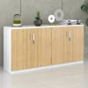 Tủ Tài Liệu Gỗ MDF CL80-160 Anh Kiệt - THSVP-TLG-MDF80160