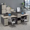 Cụm Bàn Làm Việc Hana AK-HA04 4 Người Cho Phòng Ban