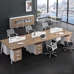 Cụm bàn làm việc 6 người Anh Kiệt AK-CBLV6: Không gian mở, năng suất cao