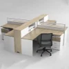 Bàn Làm Việc Cụm 4 Người Anh Kiệt AK-CBLV4KY04 Tạo Không Gian Riêng Tư Chuyên Nghiệp