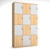 Tủ Locker Gỗ Văn Phòng 12 Ô - TLG-LK12-CN Anh Kiệt