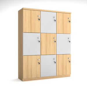 Tủ locker gỗ đa năng Anh Kiệt - TLG-DN-LK12-CL