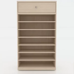 Tủ Locker Gỗ 12 Cánh 3 Khoang Anh Kiệt - Kệ Giày Thông Minh, Thiết Kế Sang Trọng LKG12C3K-T