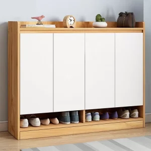 Tủ Locker Gỗ 12 Cánh 3 Khoang Anh Kiệt - Kệ Giày Thông Minh, Thiết Kế Sang Trọng LKG12C3K-T