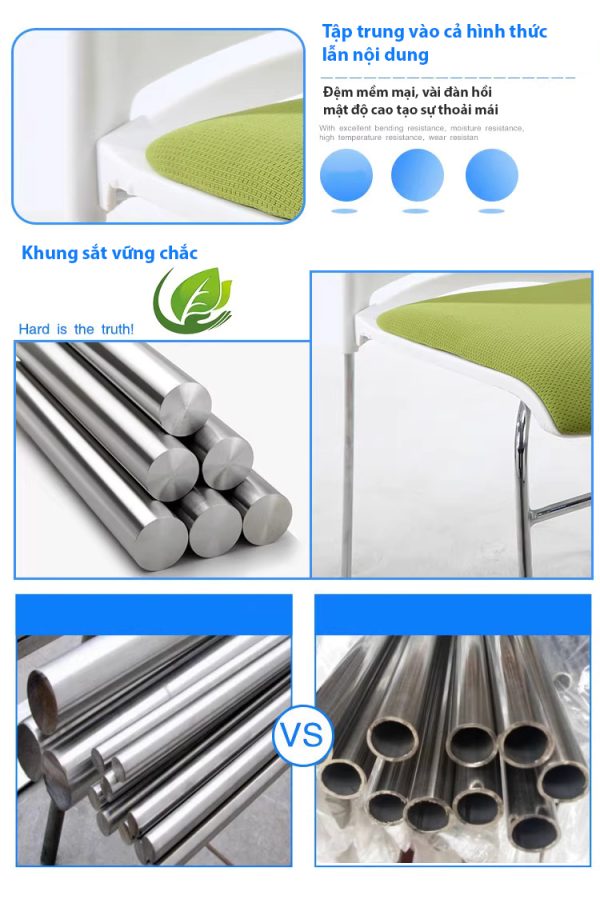 Ghế chân quỳ lưng nhựa Anh Kiệt AK029