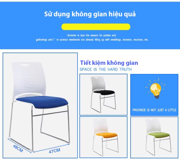 Ghế chân quỳ lưng nhựa Anh Kiệt AK029
