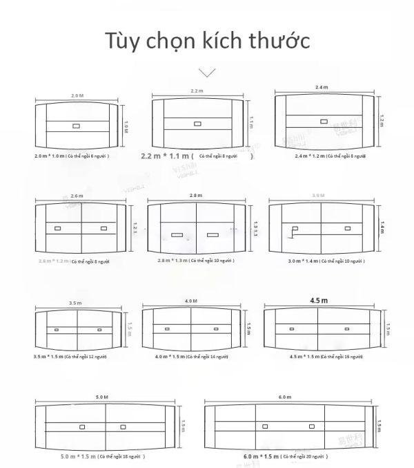 Bàn họp văn phòng cao cấp Anh Kiệt AK051