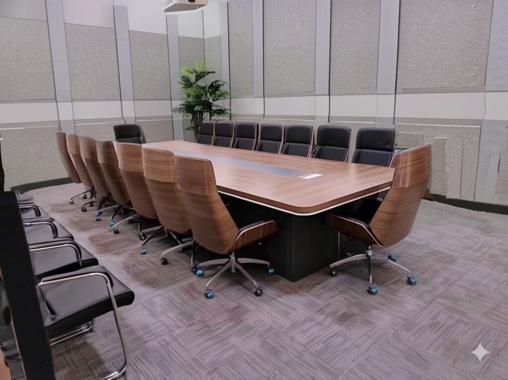 Bàn Họp Văn Phòng Cao Cấp 4m8 - BLV-HVP4800